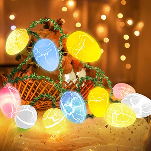 TaimeiMao Ostern Lichterketten, 1.5M Ostereier Lampen, Ostern Dekorative Lichter, Osterei Ostern Lichter, Eier Lichterketten, LED Ostern Lichter, Eier Lichter, Easter Lichterketten von TaimeiMao