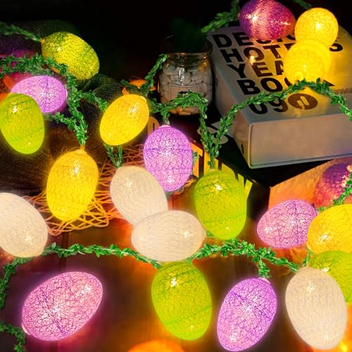 TaimeiMao Ostern Lichterketten, 1.5M Ostereier Lampen, Ostern Dekorative Lichter, Osterei Ostern Lichter, Eier Lichterketten, LED Ostern Lichter, Eier Lichter, Easter Lichterketten von TaimeiMao