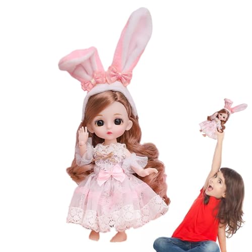 BJD Puppe - Bewegliche Puppe Mit 13 Gelenken | BJD Puppe Prinzessin Anime Puppe Beste Anime Spielzeuge | Prinzessin Puppe Dress Up Kleidung Zubehör Kinder Kinder Mädchen Geburtstag Geschenk Spielzeug von Takluu