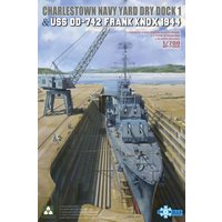 Charlestown Navy Yard Dry Dock 1 & USS DD-742 Frank Knox 1944 von Takom