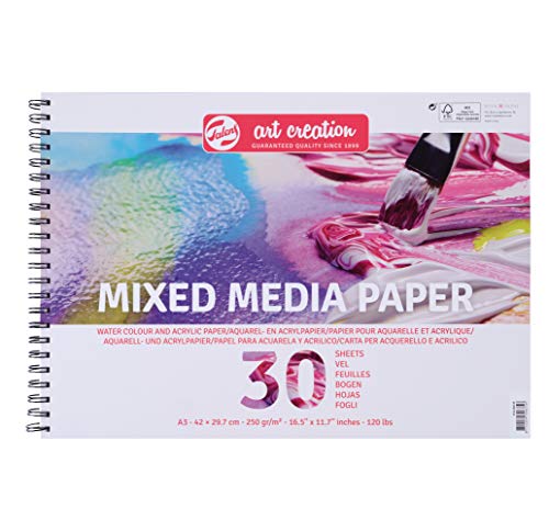 Talens Art Creation Mix Media Papier Din A3, 250g/m², 30 Blatt von Talens Art Creation