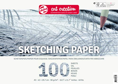 Talens Art Creation - Skizze Papier A3, 90g, 100 Blätter, FSC-MIX von Talens Art Creation