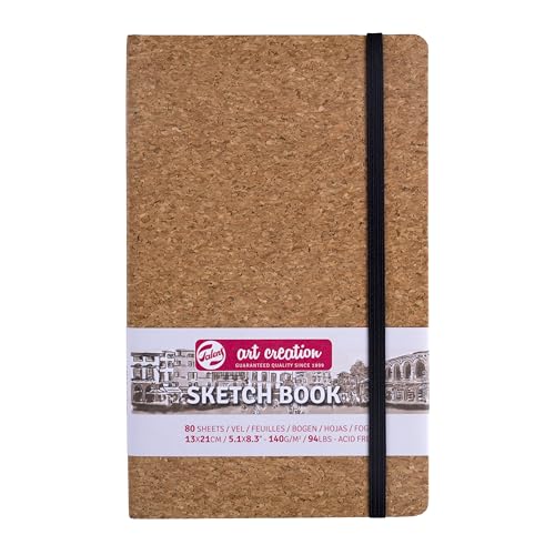Talens Art Creation Skizzenbuch Kork - 13x21cm 140g 80 Blatt - säurefreies Zeichenpapier - Ideal für Bleistift Pastellstifte Acryl Gouache Tusche Holzkohle Talens Art Creation Skizzenbuch Kork - 13x21cm 140g 80 Blatt - säurefreies Zeichenpapier - Ideal für Bleistift Pastellstifte Acryl Gouache Tusche Holzkohle von Talens Art Creation
