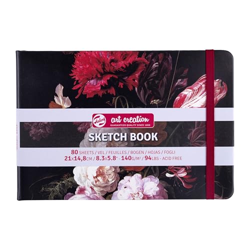 Talens Art Creation- Skizzenbuch Stillleben Blumen Glasvase- 21x14,8 cm- 140 g/m²- 80 Blatt- Ideal für Bleistift Pastell Acryl Gouache Talens Art Creation- Skizzenbuch Stillleben Blumen Glasvase- 21x14,8 cm- 140 g/m²- 80 Blatt- Ideal für Bleistift Pastell Acryl Gouache von Talens Art Creation