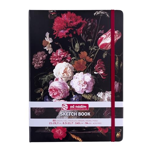 Talens Art Creation Skizzenbuch - Stillleben mit Blumen in Glasvase - 21x29,7cm - 140g Papier - 80 Blatt - Ideal für Bleistift, Pastell, Acryl, Gouache, Tinte, Holzkohle Talens Art Creation Skizzenbuch - Stillleben mit Blumen in Glasvase - 21x29,7cm - 140g Papier - 80 Blatt - Ideal für Bleistift, Pastell, Acryl, Gouache, Tinte, Holzkohle von Talens Art Creation