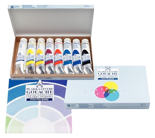 Royal Talens C088-20408 8 Colour Talens Gouache Paint Set von Talens