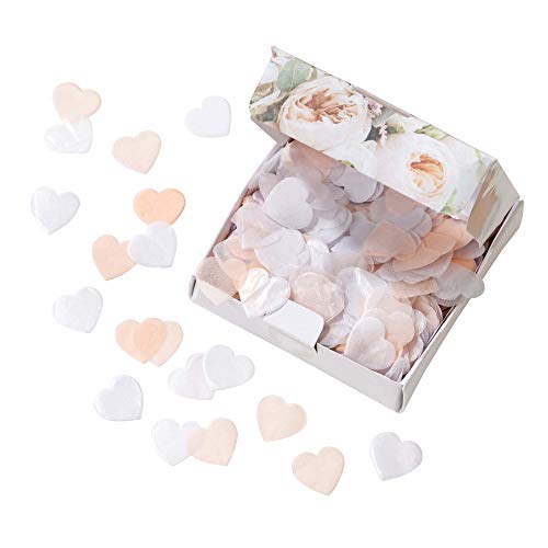 Talking Tables WHT Past Modern Romance Pastel Tissue Heart Confetti, Papier, Pastell-Herzen von Talking Tables