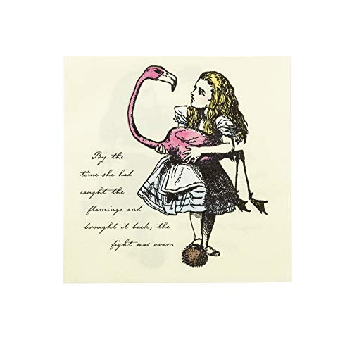 Talking Tables TSALICE-NAPKIN bunte Alice im Wunderland Papierservietten, 20st., 33cm von Talking Tables