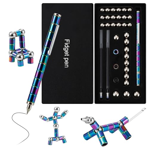 Magnetischer Kugelschreiber,Fidget Pen,Multifunktionaler Magnet Stift,Stressabbau Kugelschreiber Junge Männer und Frauen Teenager Geschenk Gadgets. von Tallgoo