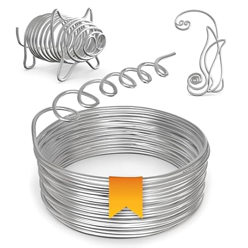 Talvani Premium Basteldraht ø 2|3 mm x [10|20|30] m, Draht zum Basteln, Aluminiumdraht Silberdraht Schmuckdraht Kranzherstellung | DE Qualität | weich | biegsam | glänzend (1, Silber, 30m | 2mm ⌀) von Talvani