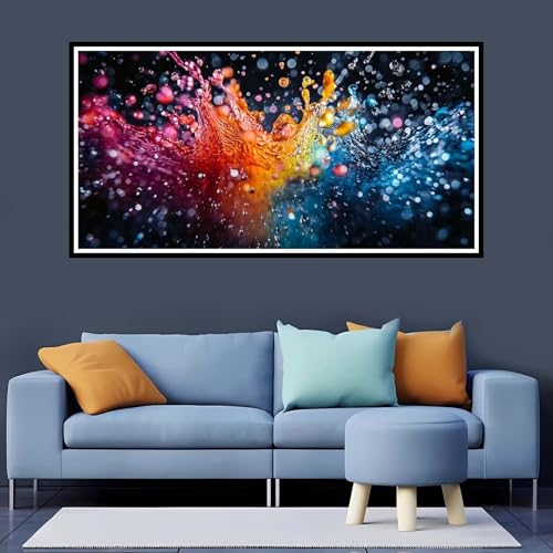 5D Diamond Painting Erwachsene Bunt Großes XXL 100x200 cm, Diamand Painting Abstrakt Diamand Painting Kinder, DIY Diamond Painting Zubehör Voll Round Diamant, Diamont Painting für Home Dekor-YZ755 von Tamalsj