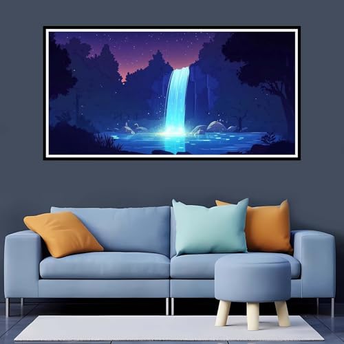 5D Diamond Painting Erwachsene Fallen Großes XXL 80x160 cm, Diamand Painting Traum Diamand Painting Kinder, DIY Diamond Painting Zubehör Voll Round Diamant, Diamont Painting für Home Dekor-YZ781 von Tamalsj