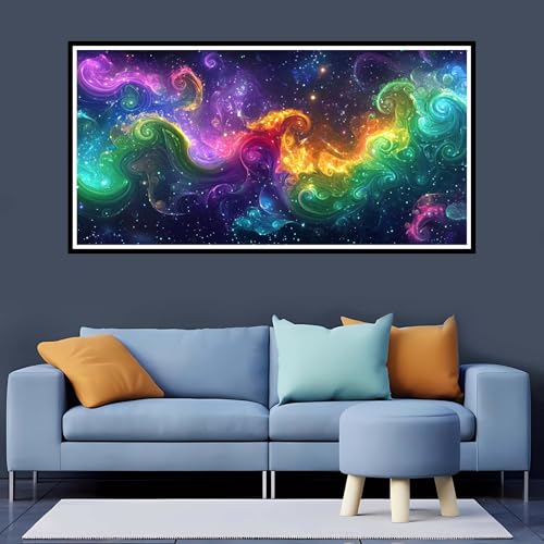 5D Diamond Painting Erwachsene Traum Großes XXL 100x200 cm,Diamand Painting Sternenhimmel Diamand Painting Kinder,DIY Diamond Painting Zubehör Voll Round Diamant,Diamont Painting für Home Dekor-YZ119 von Tamalsj