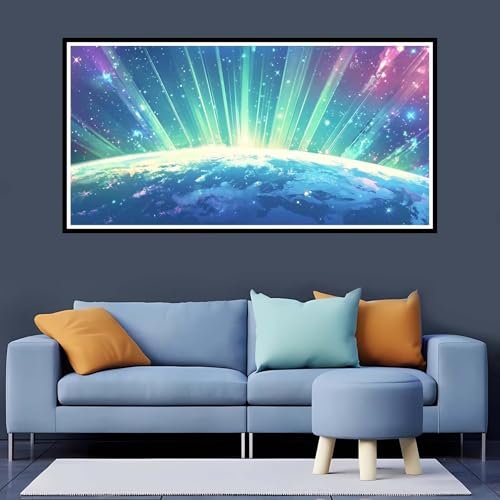 Diamond Painting Erwachsene Traum, 5D Diamond Painting Sternenhimmel großes xxl Vollbohr Round 60x120 cm, Diamant Painting Zubehör, Diamant Kunst Malerei Stickerei Set Kreuzstich Home Dekor-YZ796 von Tamalsj