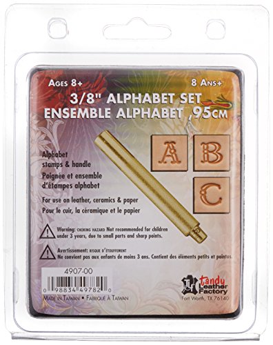 Tandy Leather Alphabet-Stempel-Set 3/8" Fancy 4907-00 von Tandy Leather