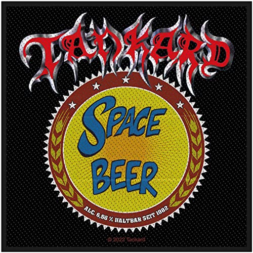 Tankard Woven Patch Space Beer Nue offiziell Schwarz One Size von Rock Off