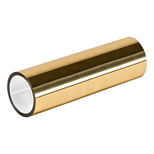 TapeCase 72YD-GOLD TC830 Goldenes-Metallisiertes-Polyester/Acryl-Klebeband, 0,005 cm dick, 65,8 m Länge, 21,9 cm Breite, 1 Rolle von TapeCase