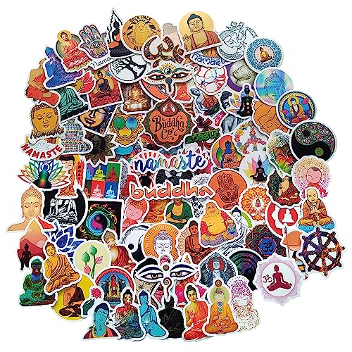 Buddha Aufkleber Buddhismus Klebeetiketten Stickers Buddhistischer Dekorative Aufkleber für Scrapbook Journal Bullet Laptops Kalender von Tarifa United