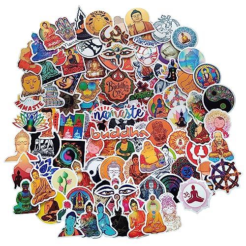 Buddha Aufkleber Buddhismus Klebeetiketten Stickers Buddhistischer Dekorative Aufkleber für Scrapbook Journal Bullet Laptops Kalender von TARIFA UNITED