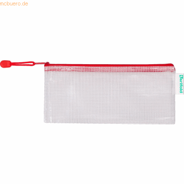 Tarifold Reißverschlusstasche PVC rot DL 250x215mm VE=8 Stück von Tarifold