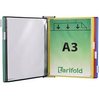 tarifold Wand-Sichttafelsystem 418109 DIN A3 farbsortiert mit 10 St. Sichttafeln von Tarifold