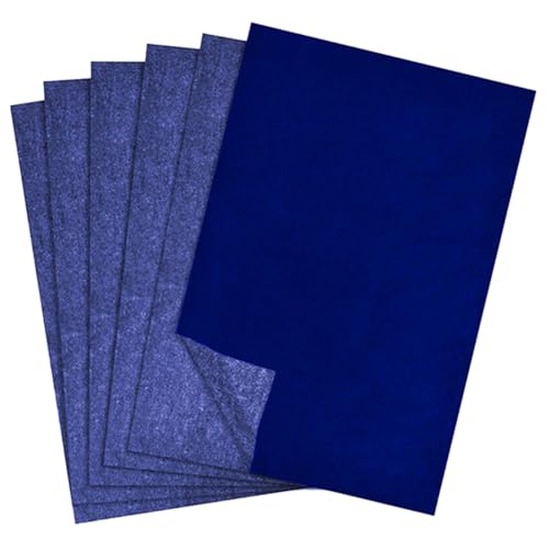 Tassety 200 Blatt Graphit Transparentpapier Carbon Transferpapier mit Prägestift Werkzeug Blau zum Nachzeichnen von Tassety