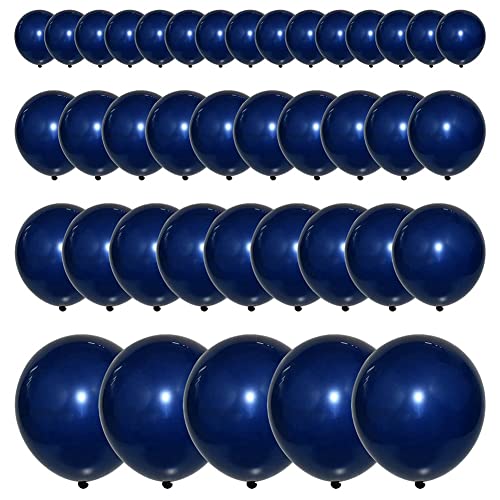 Tassety Marineblaue Ballon-Girlande-Set, marineblaue Ballons, dunkelblaue Luftballons für Geburtstag, Babyparty, Hochzeit, Brautparty von Tassety