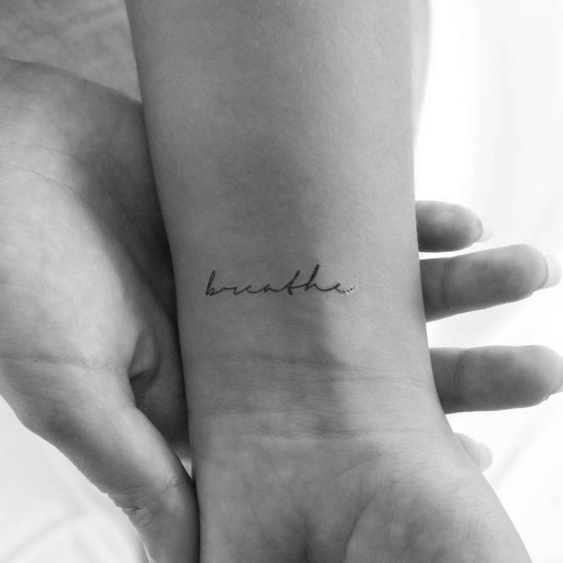 Breathe Temporary Tattoo | 3Er Set von Tatteco