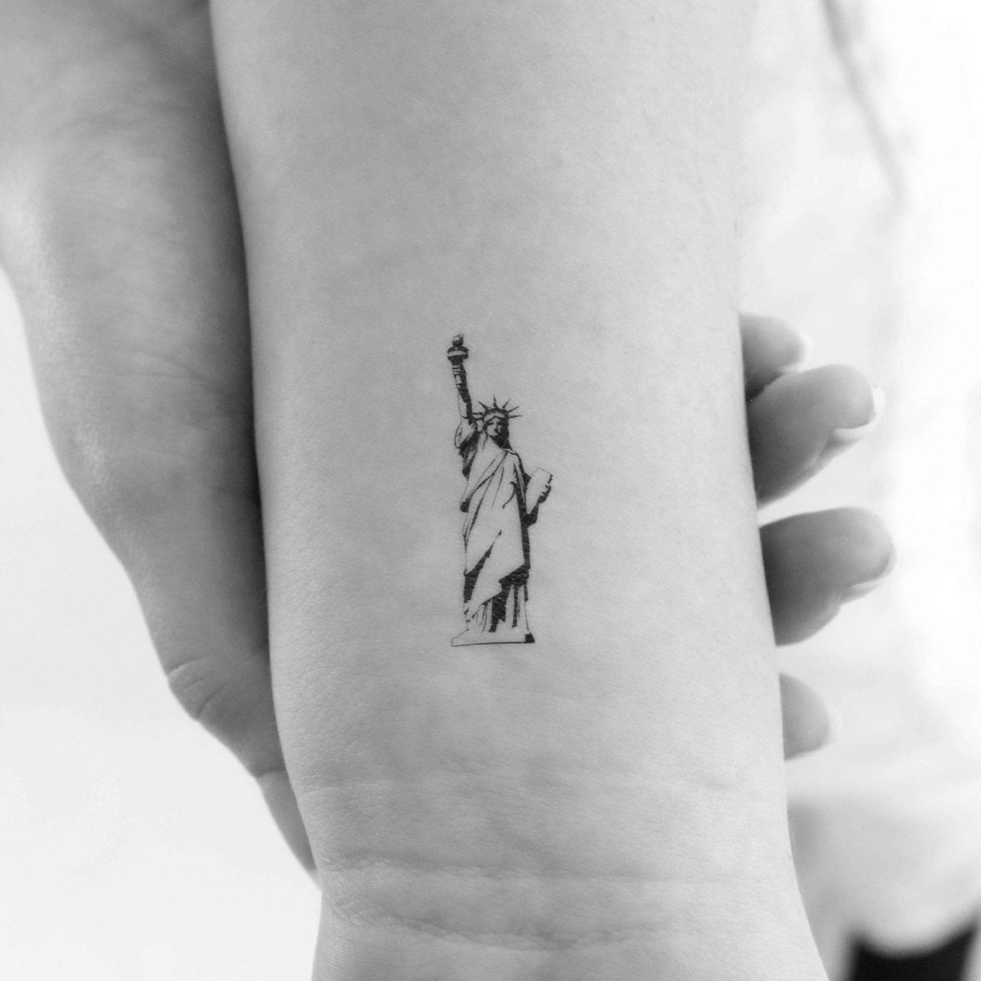 Freiheitsstatue Temporäre Tattoo | 3Er Set von Tatteco