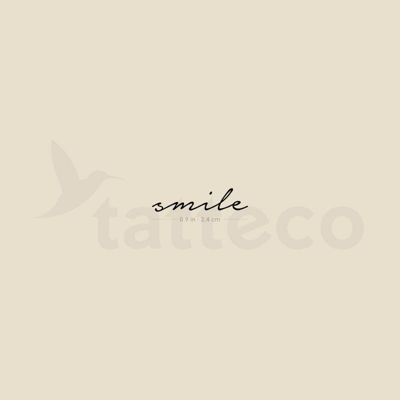 Smile Temporäres Tattoo | 3Er Set von Tatteco