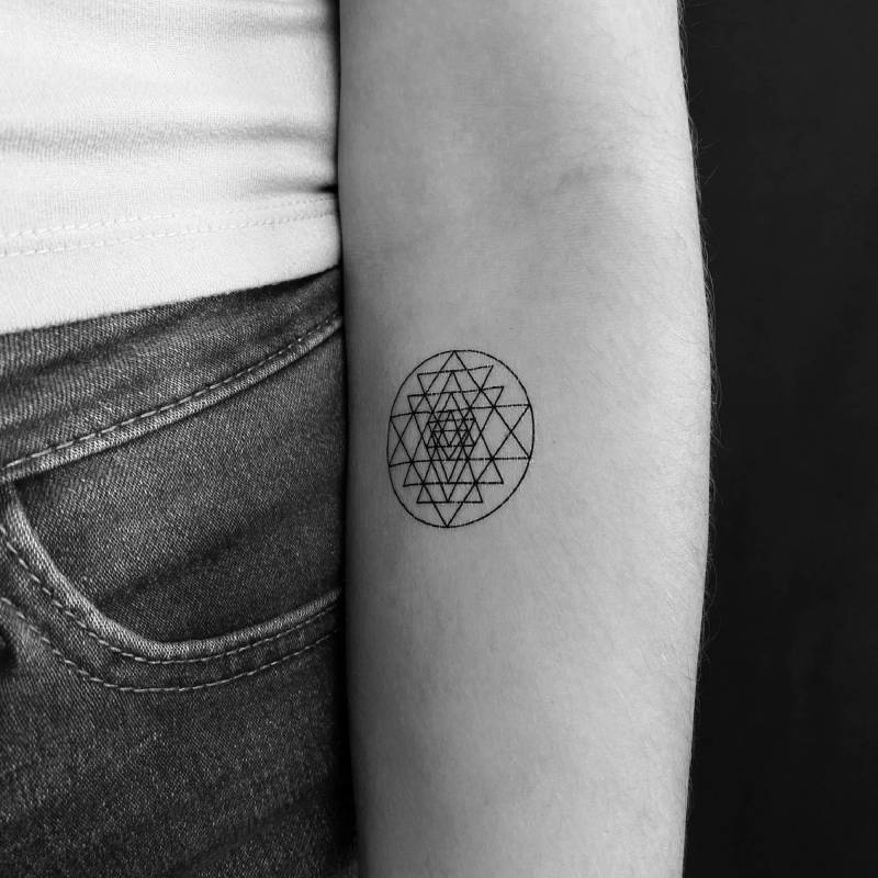 Sri Yantra Temporäres Tattoo | 3Er Set von Tatteco