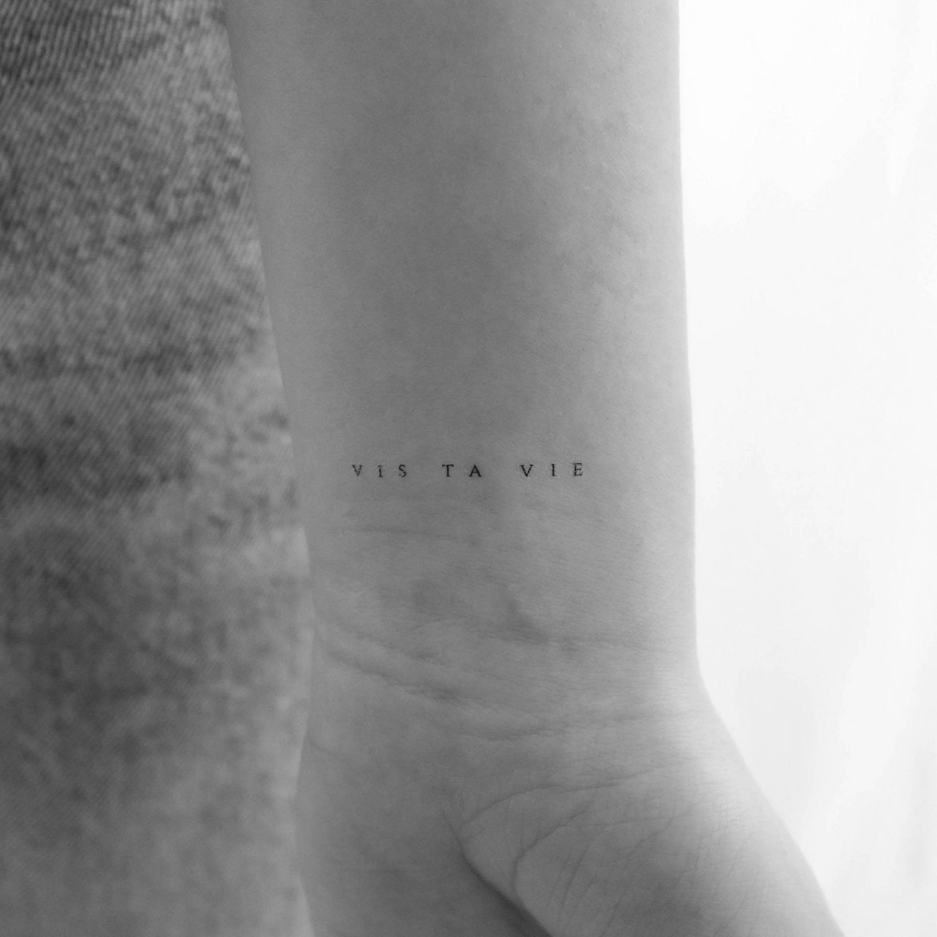 Vis Ta Vie Temporäres Tattoo | 3Er Set von Tatteco