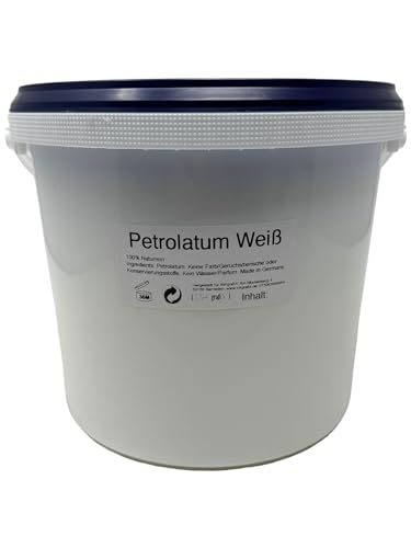 5Liter technisches Petrolatum/Vaselinum pur Schmiermittel Korrosionsschutz Universalfett FETT - INKgrafiX® made in Deutschland 5000ml - IG06387 Weiß - Sanitär KFZ von Tattoo [INKgrafiX] Piercing