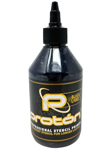 PROTON - Black Label - Proton Professional Stencil Primer - 250ml - Abzugsflüssigkeit - Stempel Kleber - Tattoo INKgrafiX® Deutschland - PROFI STUDIO - IG69795 von Tattoo [INKgrafiX] Piercing