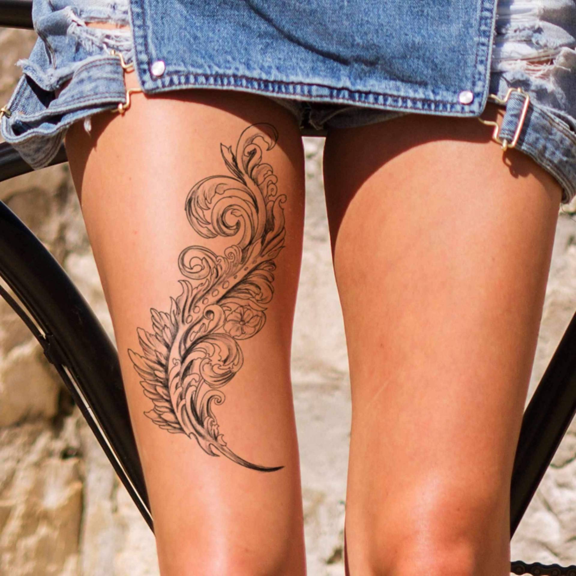 Temporäres Wasserzeichen-Tattoo Für Frauen Und Männer, Exklusives Handgezeichnetes Temporäres von TattooYourStyle