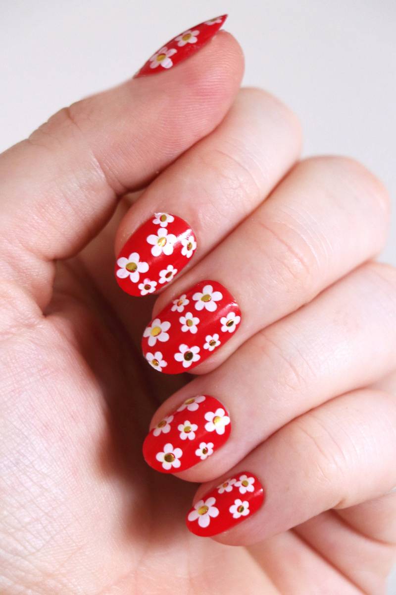 Blumen Nagel Abziehbilder | Weiß Und Gold Blumen-Aufkleber Für Die Nägel Hochzeit Oder Brautparty Nail Art Geschenk von Tattoorary