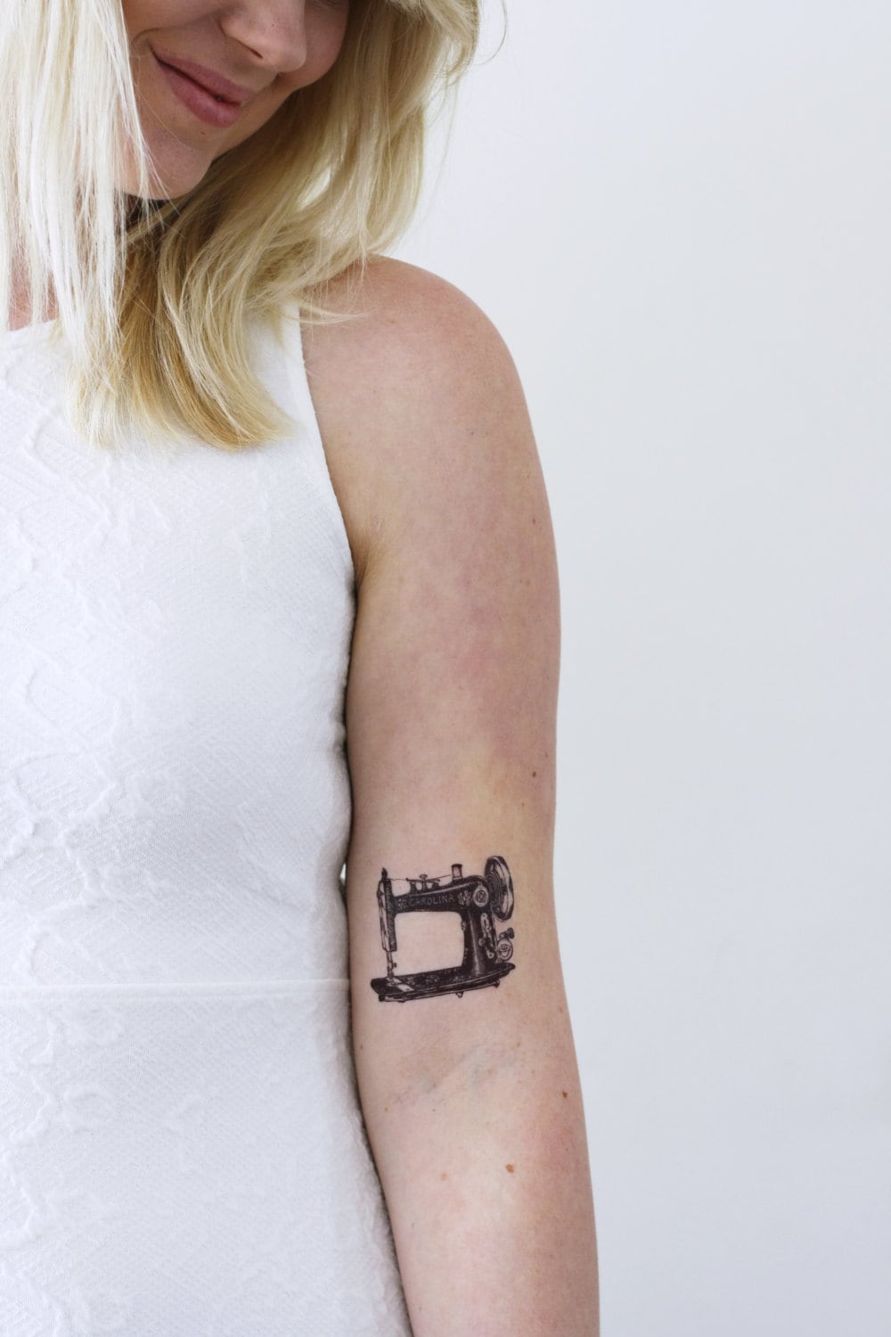 Nähmaschine Temporäres Tattoo | Vintage Näherin Handwerker Geschenkidee Nähen Basteln von Tattoorary