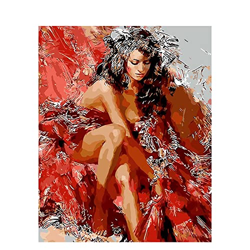 Bild Nach Zahlen Frau Sex Figur Diy Kits Acrylfarbe Für Erwachsene Farbe Nach Zahlen Zeichnung Malerei Wanddekoration Kunst, Kein Rahmen, 50 X 70 Cm Diy Ölgemälde Malen Nach Zahlen Erwachsene Kit Zo von Taxpy