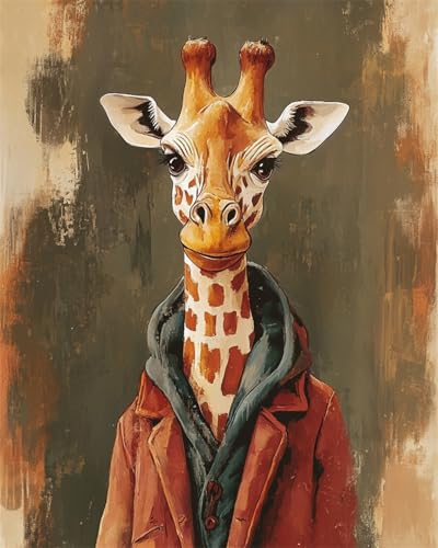 Diy Stickbilder Erwachsene Cartoon-Giraffe Trägt Kleidung Diy-Perlenstickerei, Gestempeltes Perlen-Kreuzstich-Set, Geschenk Für Freunde 40x50cm Diy Stickbilder Erwachsene Cartoon-Giraffe Trägt Kleidung Diy-Perlenstickerei, Gestempeltes Perlen-Kreuzstich-Set, Geschenk Für Freunde 40x50cm von Taxpy
