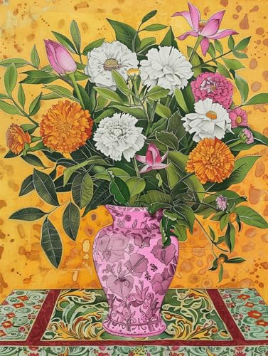 Taxpy 11CT Blumen In Einer Vase Diy Kreuzstich Set Vorgedruckt Fantasieblumen Kreuzstichmuster-Sets,Nadelspitzen-Set Für Erwachsene Und Anfänger,Stickset Zum Basteln Für Die Heimdekoration 80x100cm Taxpy 11CT Blumen In Einer Vase Diy Kreuzstich Set Vorgedruckt Fantasieblumen Kreuzstichmuster-Sets,Nadelspitzen-Set Für Erwachsene Und Anfänger,Stickset Zum Basteln Für Die Heimdekoration 80x100cm von Taxpy