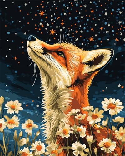 Taxpy Diy Perlenstickerei Set Cartoon Fuchs Und Blumen Waschbär Und Blumen Diy-Perlennadelspitze, Perlenstickerei, Kreuzstich-Sets, Stickset 30x40cm Taxpy Diy Perlenstickerei Set Cartoon Fuchs Und Blumen Waschbär Und Blumen Diy-Perlennadelspitze, Perlenstickerei, Kreuzstich-Sets, Stickset 30x40cm von Taxpy
