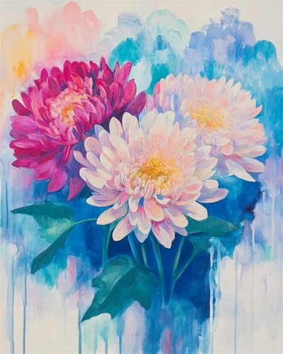 Taxpy Diy Perlenstickerei Set Fantasie-Chrysanthemenblüten Mosaikperlen-Stickerei, Handgefertigte Perlen, Kreuzstich-Sets, Geschenk Für Freunde 30x40cm Taxpy Diy Perlenstickerei Set Fantasie-Chrysanthemenblüten Mosaikperlen-Stickerei, Handgefertigte Perlen, Kreuzstich-Sets, Geschenk Für Freunde 30x40cm von Taxpy