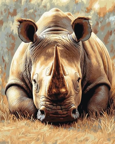Taxpy Diy Stickbilder Erwachsene Nashorn Tier Perlen-Kreuzstich, Perlenstickerei, Diy-Wandbehang, 3D-Perlens-Set 40x50cm Taxpy Diy Stickbilder Erwachsene Nashorn Tier Perlen-Kreuzstich, Perlenstickerei, Diy-Wandbehang, 3D-Perlens-Set 40x50cm von Taxpy