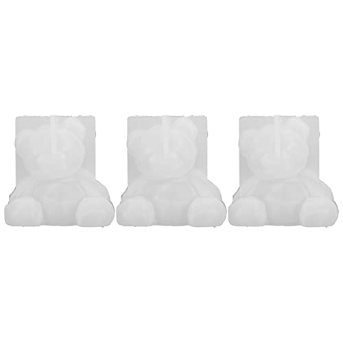 3pcs 3D -Bärenformform, Tierische Harzgussformen, Epoxid Silikonform für Wohnkultur und Kunsthandwerk von Tbest