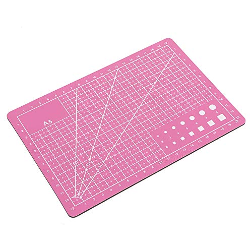 A5 Langlebige PVC-Schneidematte, Schneideunterlage, Selbstheilendes, Handgefertigtes Diy-Werkzeug, Rosa Schneidematten, Handgefertigte Materialien (PINK) von Tbest