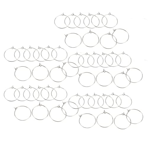 Bulk -Packung mit 50 Prozent 20mm Edelstahl -Reifenooprings, Anti -Allergie -Weinglasringe für Schmuckherstellung, Ideal für Hochzeit, Geburtstag und Partydekorationen von Tbest