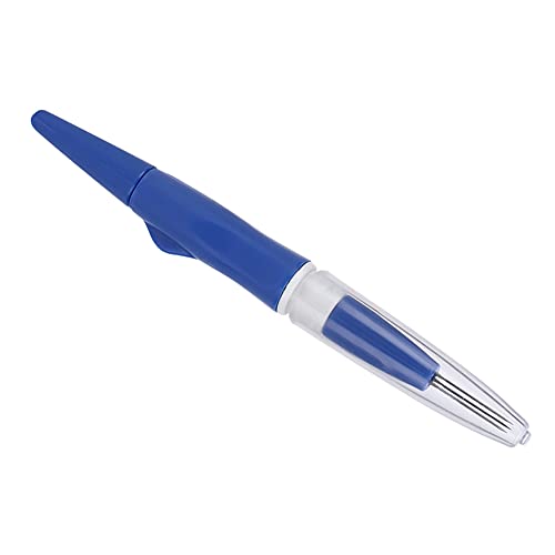 E-Stift, Filz Widerhaken Nadelfilzen Kombinierte Reverse Brush Mat3 Nadeln Tragbare Stanzfilznadel Stift DIY Craft Making Tool Nähzubehörblau (Blau) von Tbest