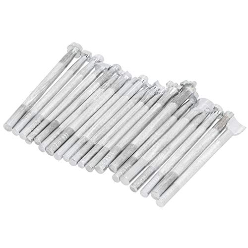 TBEST Leder Stam Werkzeugset, 20pcs Lederstempel PU Stam G Muster Machen Werkzeug Leder Eming Form von Tbest