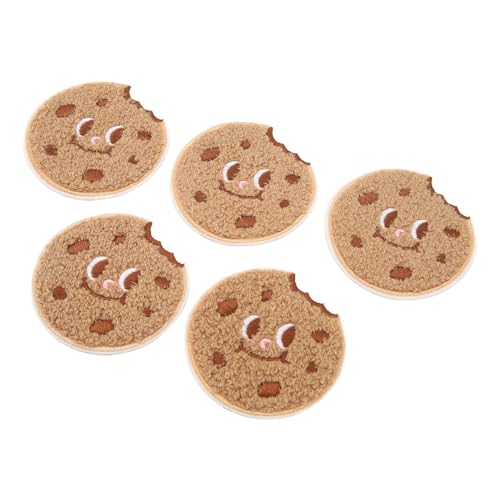 TBEST WEVEING TOORS UND Accessoires, 10pcs Cute Cookie Sticked Patch Cartoon Applique Gestickt auf Eisen auf Patch für Rucksäcke Jeans Jacken Kleidung Kostüm von Tbest