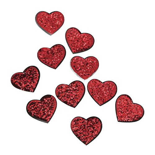 TBest Heart Patch Red Ito Patchic He SEPPIN 0PCS PATCIY SE CN auf Patch Ebroidered Applue für SE W von Tbest